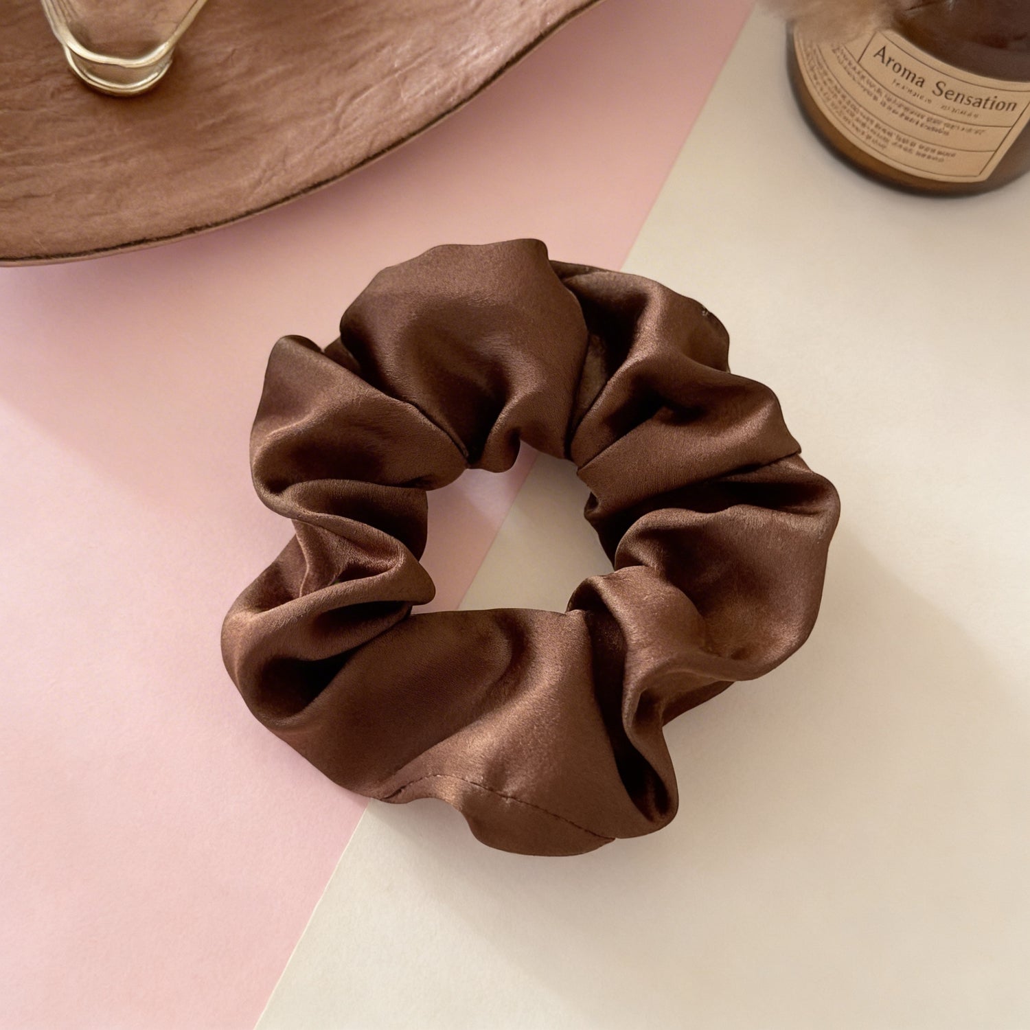 Chouchou de minuit en pure soie-moyen